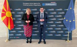 H.E. Ms Beti Jacheva, Ambassador of the Republic of North Macedonia  and Mr Ladislav Hamran, President of Eurojust
